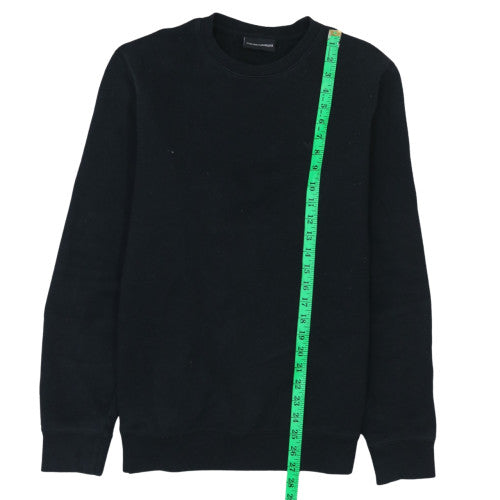 Emporio Armani Men's Black Cotton Blend Pullover Sweatshirt Size L