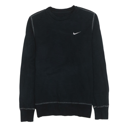 Nike Men's Black Cotton Crew Neck Pullover Sweatshirt M