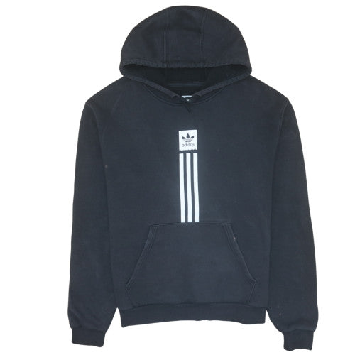 Adidas Mens Black Pullover Hoodie Medium Fleece Sportswear