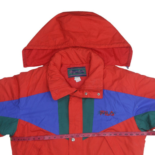 Fila Magic Line Men's Red XL 90s Hooded Parka Jacket