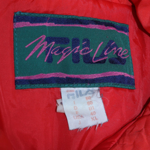 Fila Magic Line Men's Red XL 90s Hooded Parka Jacket
