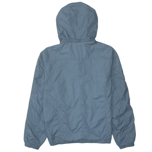 Kappa Men's Blue Nylon Hooded Windbreaker Jacket Size L