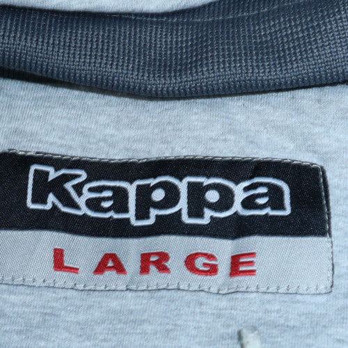 Kappa Men's Blue Nylon Hooded Windbreaker Jacket Size L