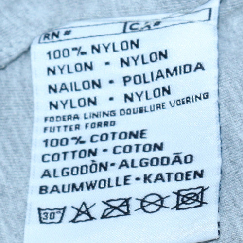 Kappa Men's Blue Nylon Hooded Windbreaker Jacket Size L