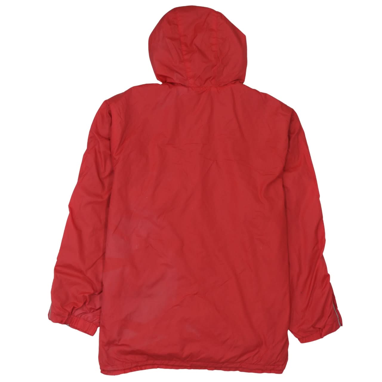 Quiksilver Womens Red Windbreaker Jacket Size 16 Hooded Full Zip