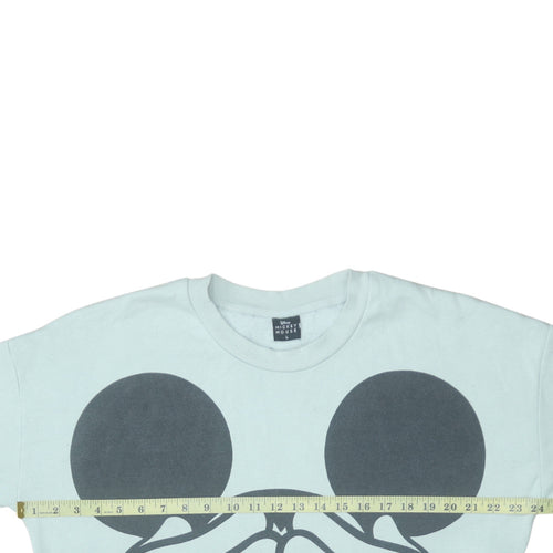Disney Mickey Mouse Women's Light Blue Pullover Sweatshirt L 16-18