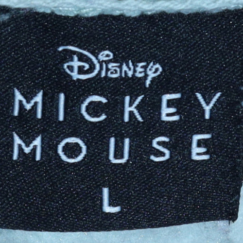 Disney Mickey Mouse Women's Light Blue Pullover Sweatshirt L 16-18