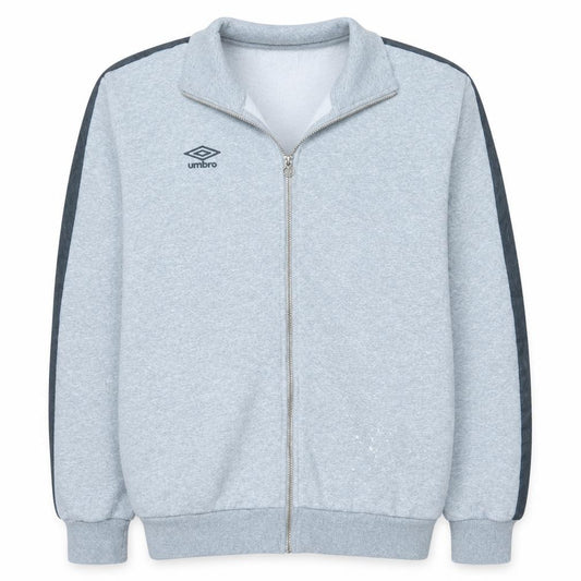 Front view of Umbro Men's Grey 2XL Track Jacket Full Zip Sportswear