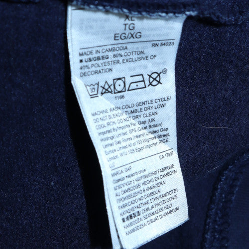 GAP Women's Navy Blue Pullover Hoodie XL Cotton Blend Casual