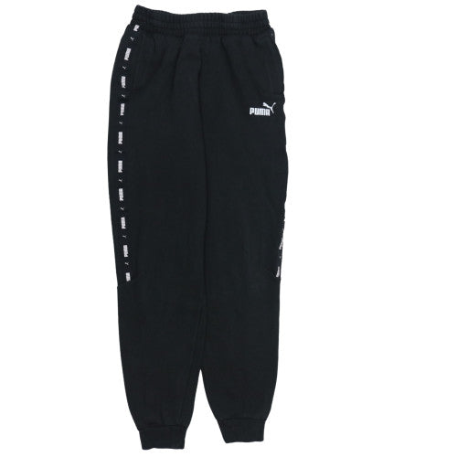 Puma Boys Black Jogger Sweatpants 15-16 Years Regular Fit Activewear