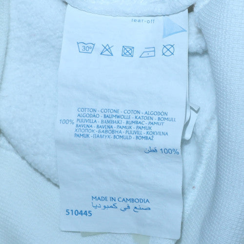 Champion Men's White Pullover Hoodie Medium Logo Graphic Sportswear
