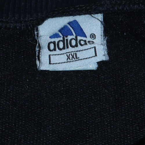 Adidas Men's Black 2XL Crew Neck Pullover Sweatshirt