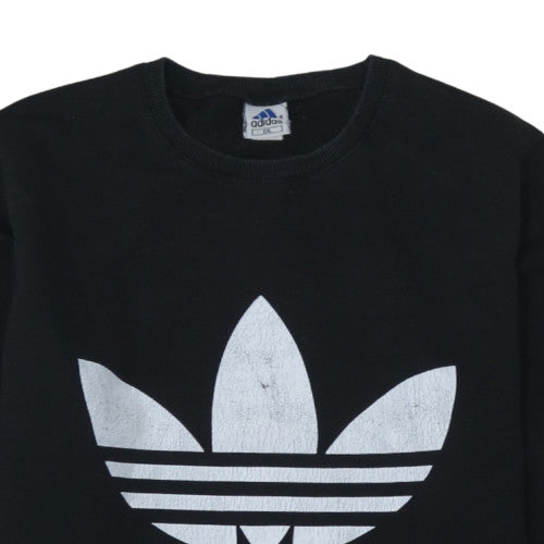 Adidas Men's Black 2XL Crew Neck Pullover Sweatshirt