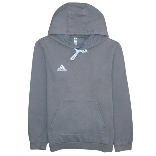 Adidas Men's Grey Pullover Hoodie M Sports Fleece Sweatshirt