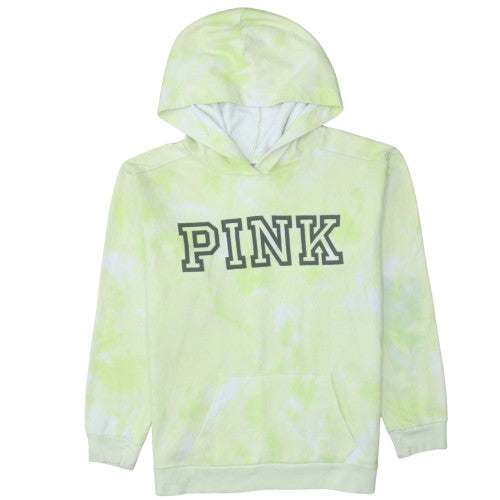Victoria's Secret PINK Women's Green Tie-Dye Pullover Hoodie Size 12