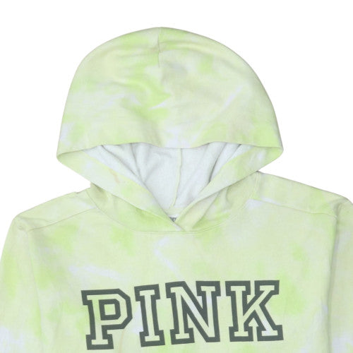 Victoria's Secret PINK Women's Green Tie-Dye Pullover Hoodie Size 12