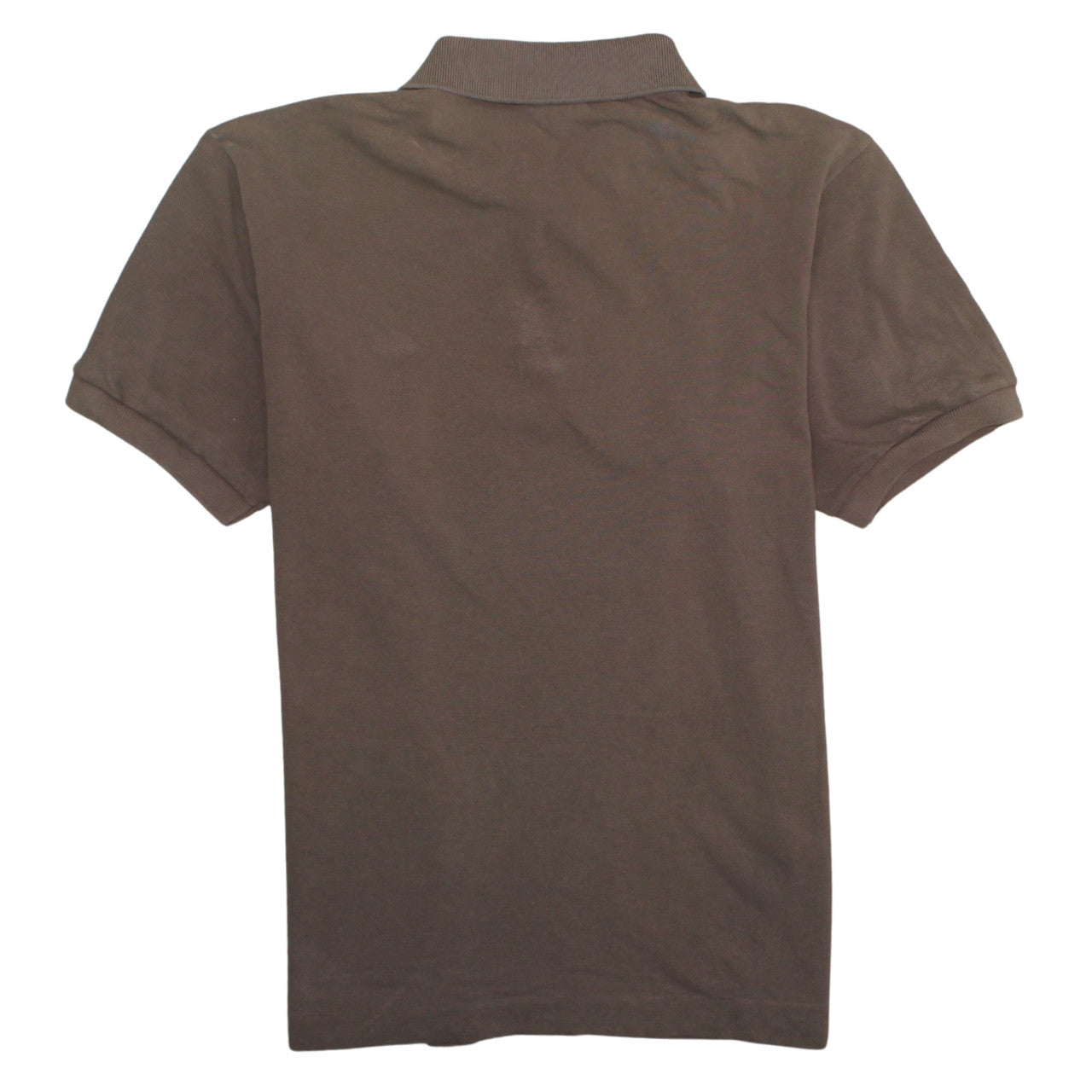 Lacoste Men’s Brown Polo Shirt Size L Classic Cotton Logo Short Sleeve