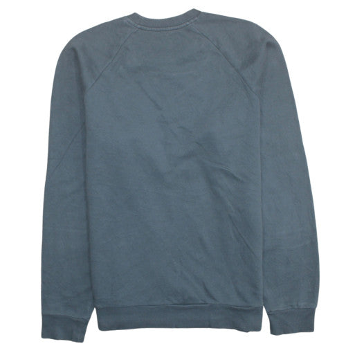 Under Armour Mens Grey Pullover Sweatshirt M Crew Neck Logo Fleece