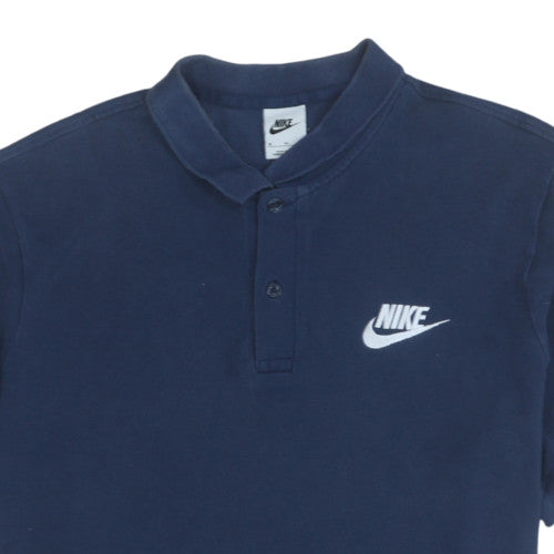 Nike Men’s Blue XL Cotton Polo Shirt Short Sleeve Regular Fit