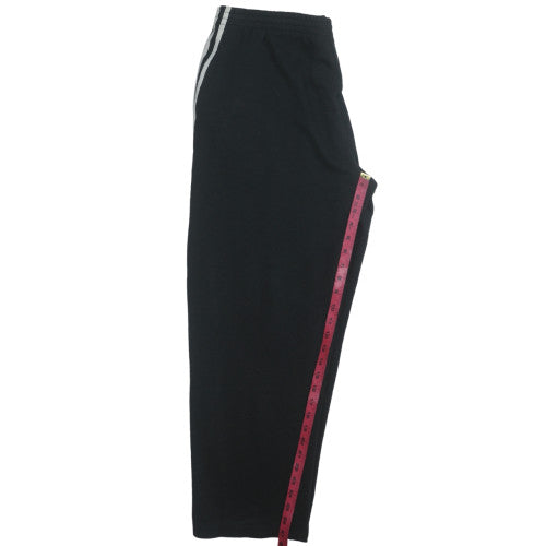 Adidas Men's Black L Track Pants with Side Stripes