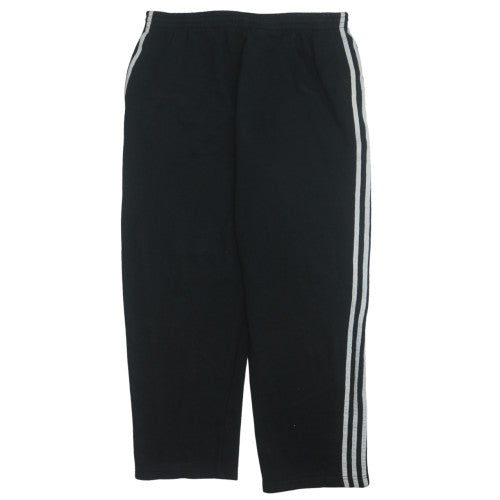 Adidas Men's Black L Track Pants with Side Stripes