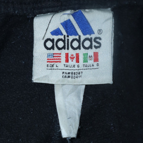 Adidas Men's Black L Track Pants with Side Stripes