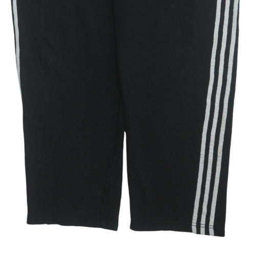 Adidas Men's Black L Track Pants with Side Stripes