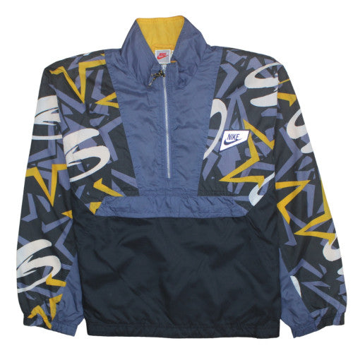 Nike Mens Blue XL 90s Windbreaker Jacket Retro Sports Zip