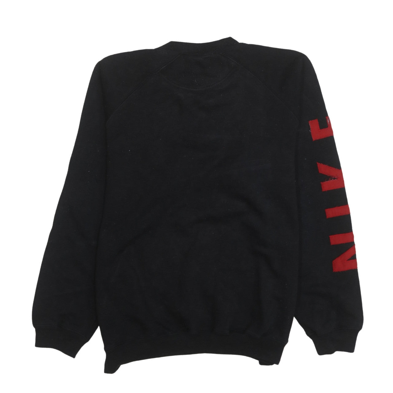 Nike Men's Black Red Logo Pullover Sweatshirt Medium Sportswear