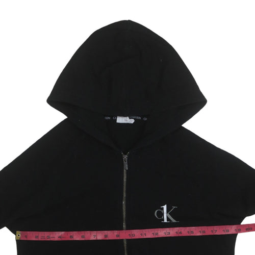 Calvin Klein Men's Black Full Zip Hoodie Size S Classic Logo