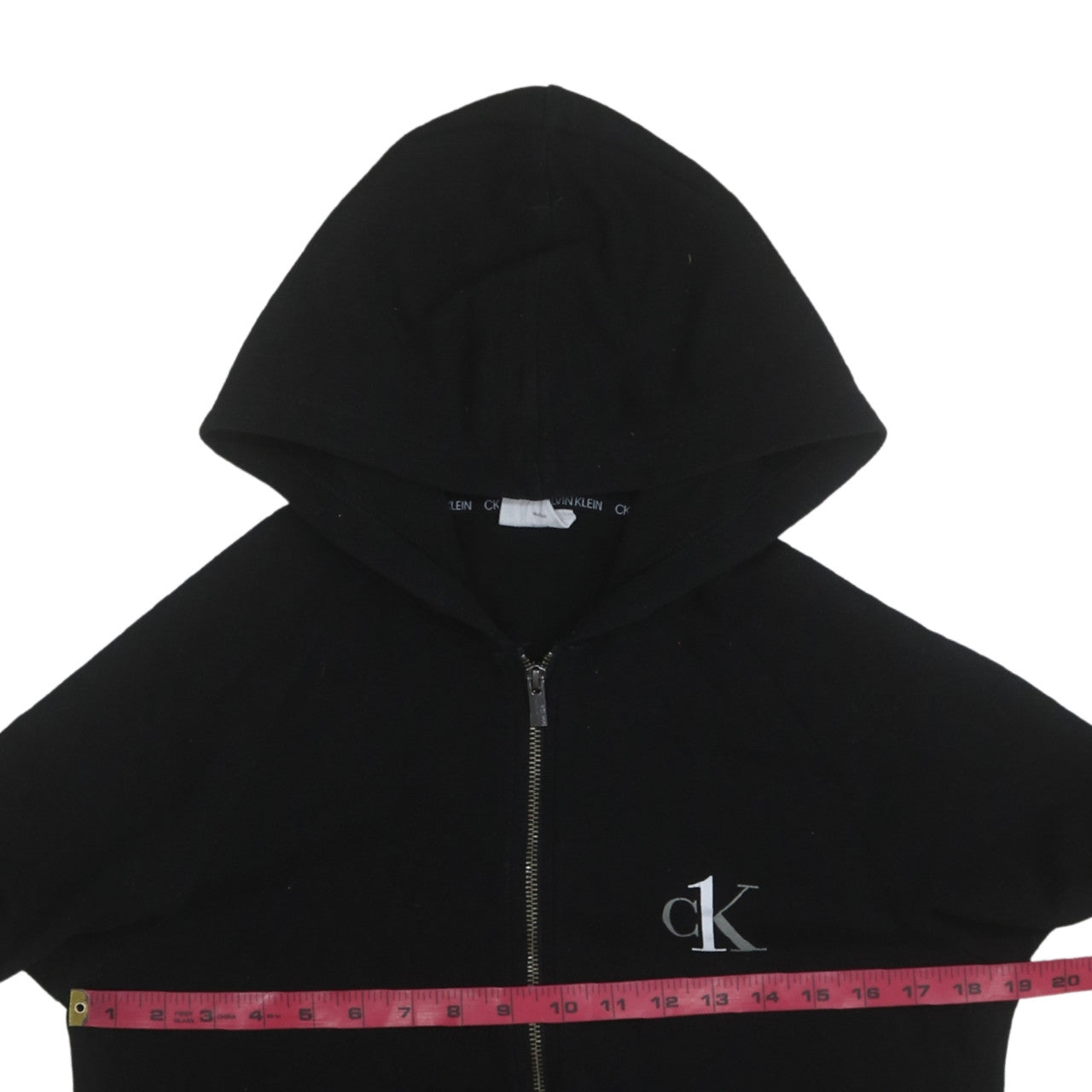 Calvin Klein Men's Black Full Zip Hoodie Size S Classic Logo