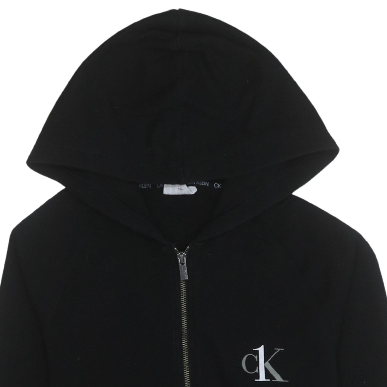 Calvin Klein Men's Black Full Zip Hoodie Size S Classic Logo