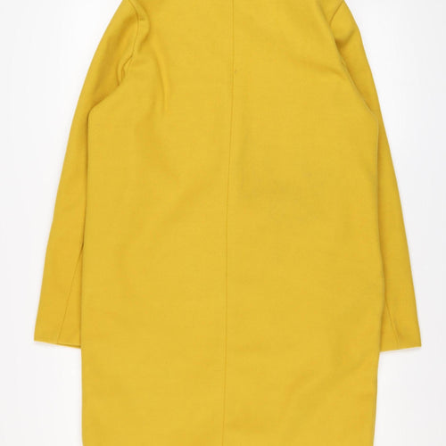 Tu Women Yellow Mid-Length Overcoat Size 10