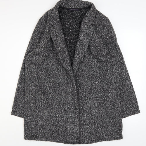 Marks and Spencer Women’s Grey Long Overcoat Size 18 Classic Style