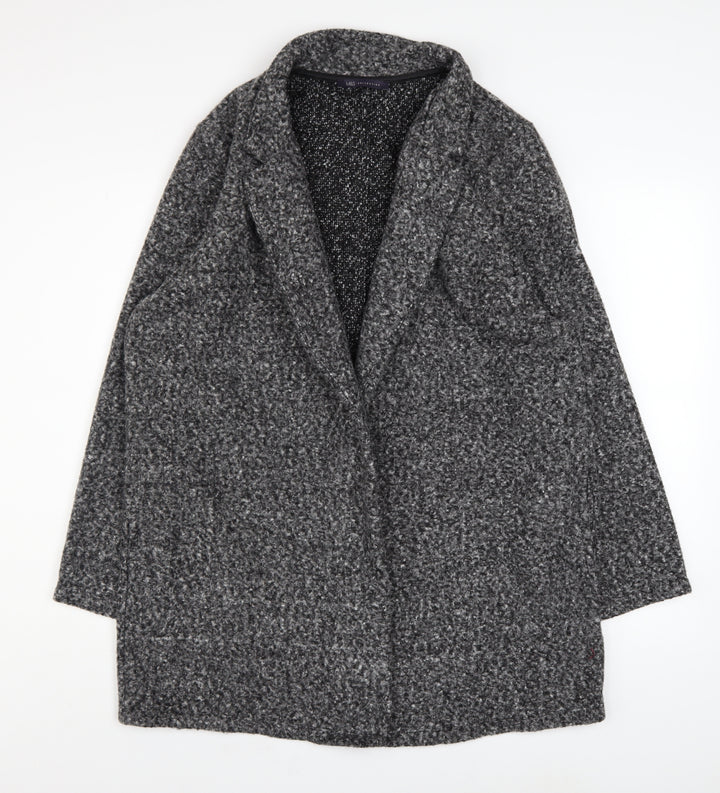 Marks and Spencer Women’s Grey Long Overcoat Size 18 Classic Style