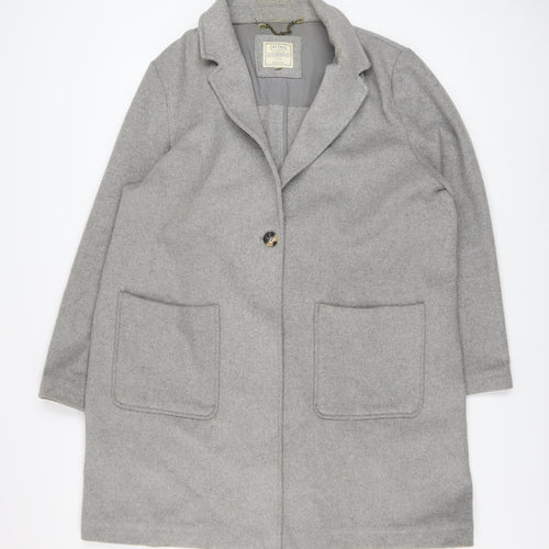 Fat Face Women’s Grey Wool Blend Mid-Length Coat Size 20