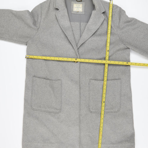 Fat Face Women’s Grey Wool Blend Mid-Length Coat Size 20
