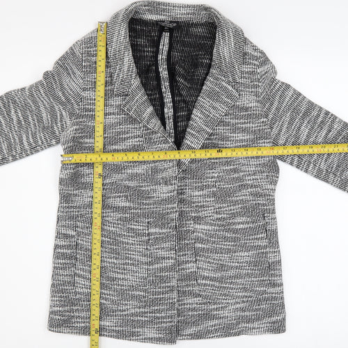 Topshop Petite Grey Knit Blazer Women's Size 4 Classic Style