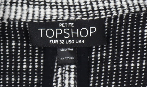 Topshop Petite Grey Knit Blazer Women's Size 4 Classic Style