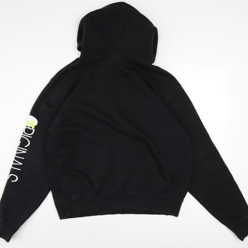Adidas Men's Black Pullover Hoodie L Logo Graphic Sweatshirt