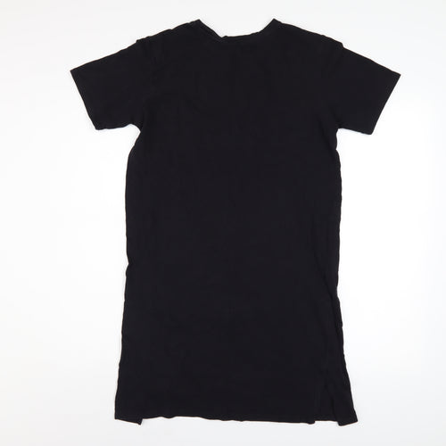 Calvin Klein Jeans Women's Black Cotton T-Shirt Dress Size S