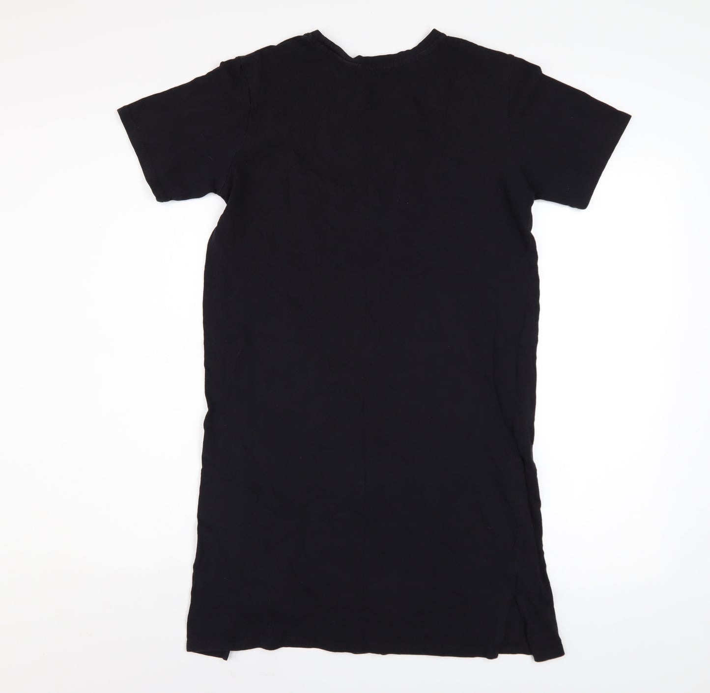 Calvin Klein Jeans Women's Black Cotton T-Shirt Dress Size S