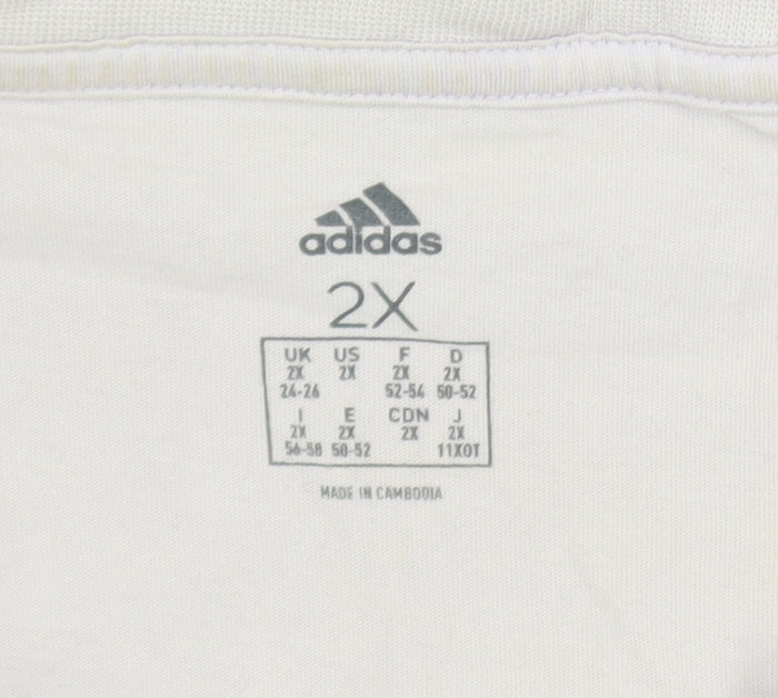 Adidas Women's Purple 2XL Basic Cotton Logo T-Shirt