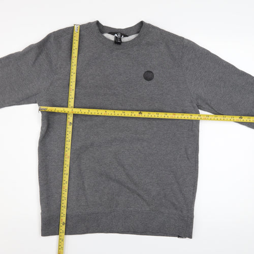 Volcom Men's Grey Small Crew Neck Pullover Sweatshirt