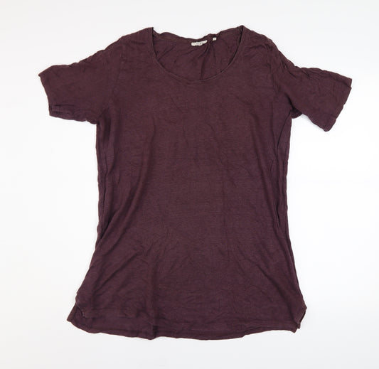 Fat Face Womens Purple Cotton Short Sleeve T-Shirt UK 12