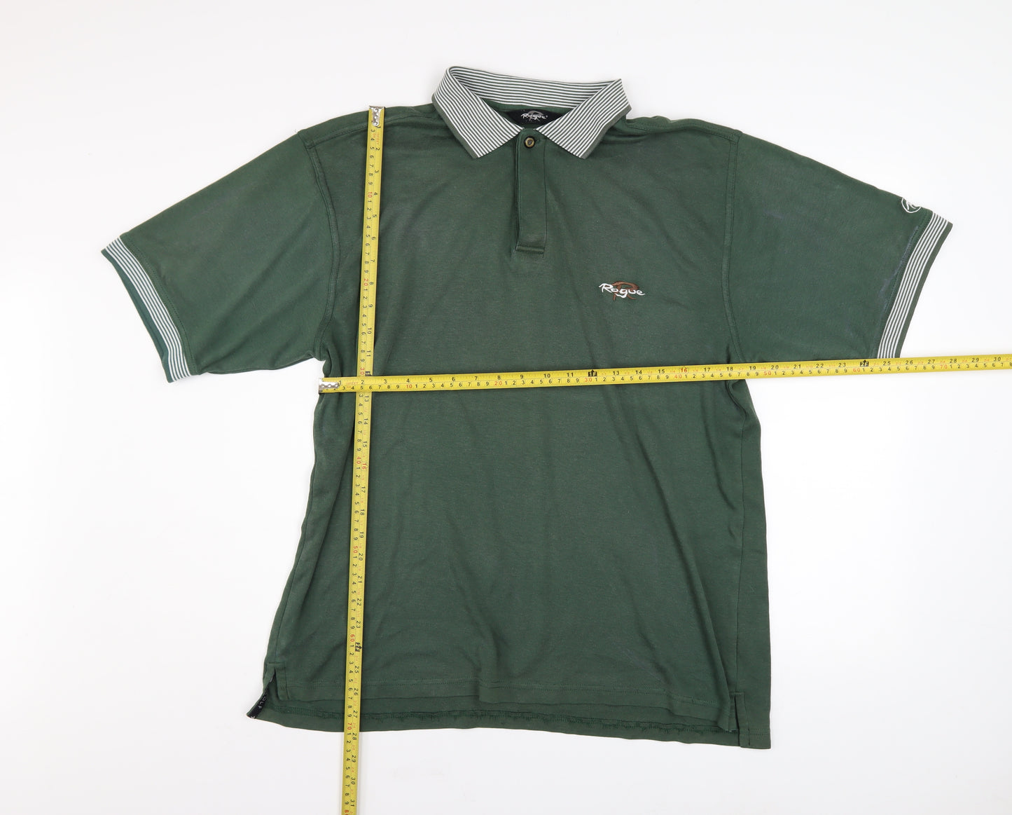 Rogue Men’s Green XL Short Sleeve Polo Shirt Cotton Blend