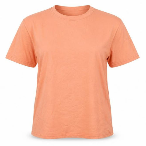 ASOS Women Orange Cotton Graphic T-Shirt Size 8