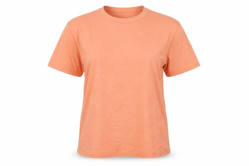 ASOS Women Orange Cotton Graphic T-Shirt Size 8