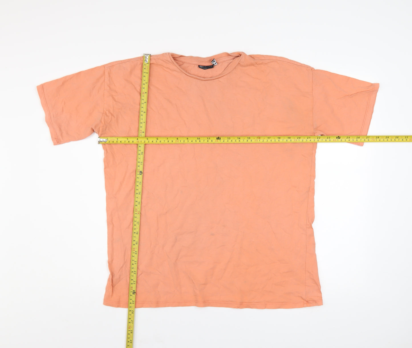 ASOS Women Orange Cotton Graphic T-Shirt Size 8