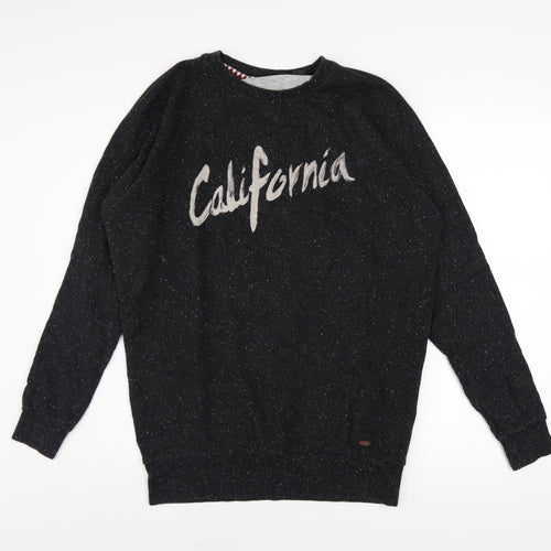 O'Neill Men's Black California Graphic Knit Sweatshirt Size S